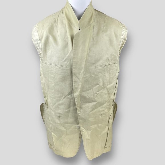 ixi:z Schoolboy Blazer Men's L Japanese Linen Unstructured Sports Jacket Íxi:z - Picture 2 of 16